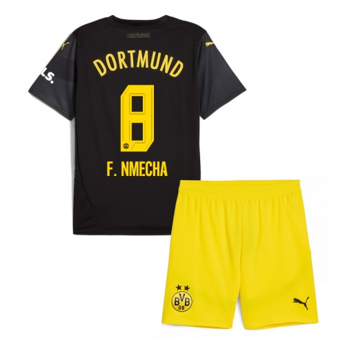 Dětský fotbalový dres Borussia Dortmund Felix Nmecha #8 2024-25 Venkovní Krátký Rukáv (+ trenýrky)